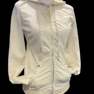 •Pastel Yellow Lemonade True Religion Logo Zip Up Hoodie•